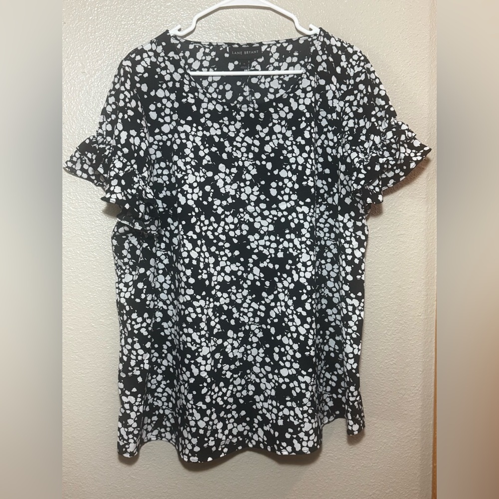 Lane Bryant Ruffle Sleeve Blouse